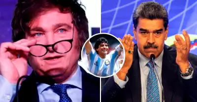 Maduro pide a Maradona 'jalarle las patas' a Milei.