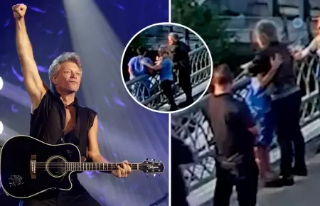 Bon Jovi salva a mujer en Nashville.