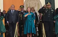 Dina Boluarte particip en Da de los Defensores de la Democracia': "Nunca ms terrorismo!"