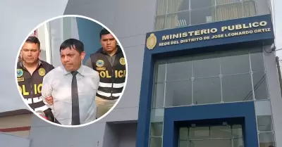 Fiscal fue detenido por presunta coima en Chiclayo.