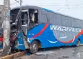 Accidente en La Victoria: Aparatoso choque entre buses interprovinciales deja un herido