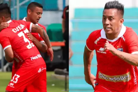 Christian Cueva tuvo tus primeros minutos en el ftbol peruano.