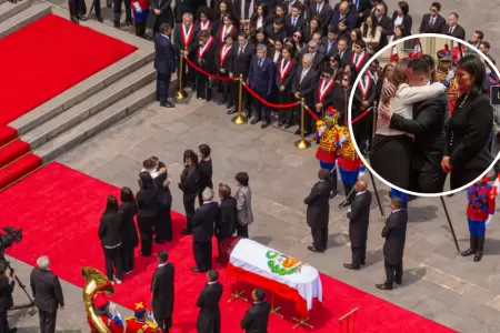 Restos de Alberto Fujimori llegaron a Palacio de Gobierno.