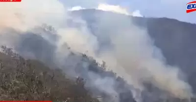 Los incendios forestales en San Martn arrasan con cientos de hectreas.