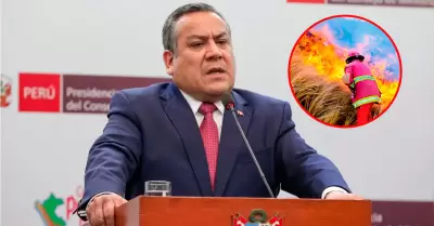 Gustavo Adrianzn sobre estado de emergencia por incendios forestales.