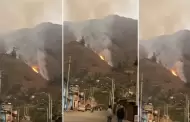 Incendio forestal en Lima: Esta es la zona afectada tras el terrible siniestro ambiental