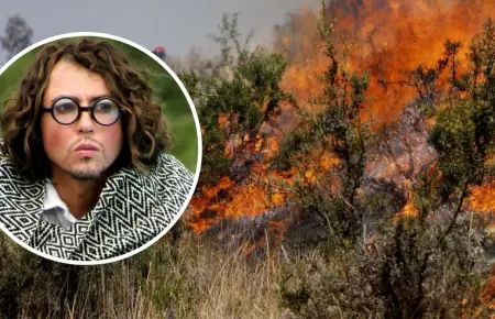 Activista llora tras falta de apoyo en incendios forestales.