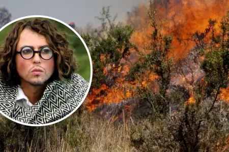 Activista llora tras falta de apoyo en incendios forestales.