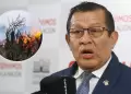 Presidente del Congreso asegura que apoyo a Petroper servira para mitigar incendios forestales