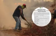 Incendios forestales: Mancomunidad Regional Amaznica pide con urgencia declarar emergencia ambiental