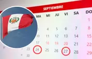 Atencin! Declaran DAS NO LABORABLES el 24 y 27 de septiembre: Este es el motivo