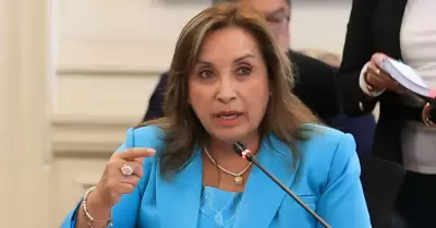 Dina Boluarte respondi a sus crticos en la respuesta a los incendios forestale