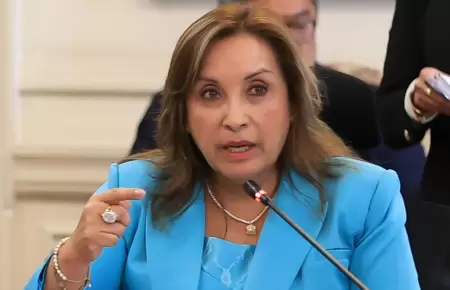 Dina Boluarte respondi a las crticas por el cofre presidencial.