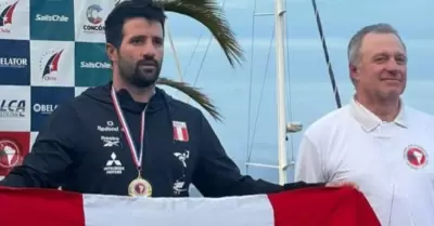 Stefano Peschiera gan medalla de oro en Sudamericano de Vela.