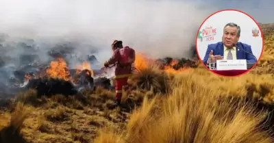 Gustavo Adrianzn sobre incendios forestales.