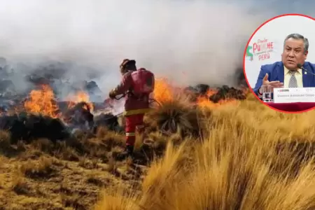 Gustavo Adrianzn sobre incendios forestales.