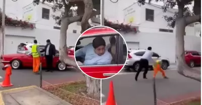 Conductor lanz improperios contra trabajador de Sedapal.