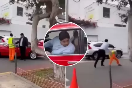 Conductor lanz improperios contra trabajador municipal.