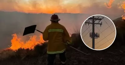 Incendios forestales dejaron sin luz a ms de 55 mil personas