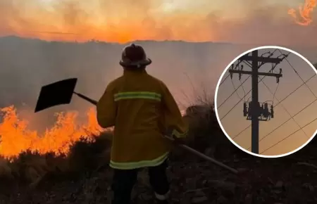 Incendios forestales dejaron sin luz a ms de 55 mil personas