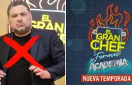 SUSPENDIDO? Nueva temporada de 'El Gran Chef' iniciara sus grabaciones sin Javier Masas