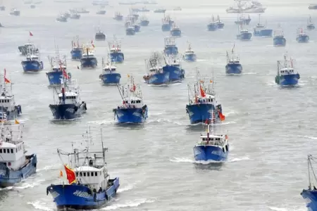 Barcos chinos estaran pescando en mar peruano con consentimiento del Gobierno