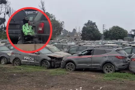 Carros de Policas abandonados