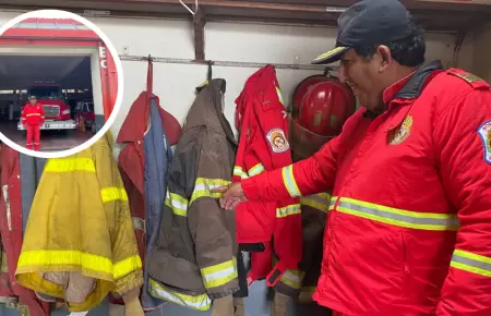 Bomberos sobre incendios forestales