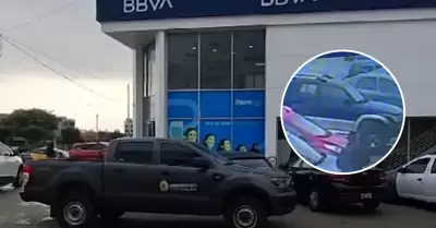 Delincuentes roban entidad bancaria en La Perla