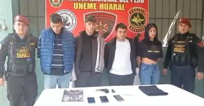 Capturan a banda delincuencial en Huaral