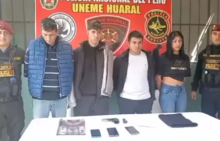 Capturan a banda delincuencial en Huaral