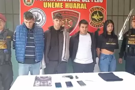 Capturan a banda delincuencial en Huaral