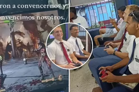 Misioneros jugaron una partida de 'Mortal Kombat'.