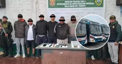 PNP desarticula cinco bandas que extorsionaban empresas de transporte pblico