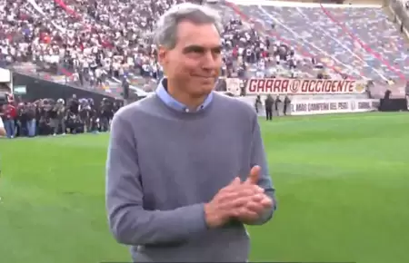 Chemo del Solar se reencontr con el hincha de Universitario en el Monumental.