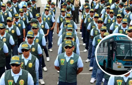 PNP anuncia que personal terna estar en buses de transporte pblico.