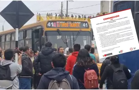 MTPE sobre paro de transportistas en Lima Norte