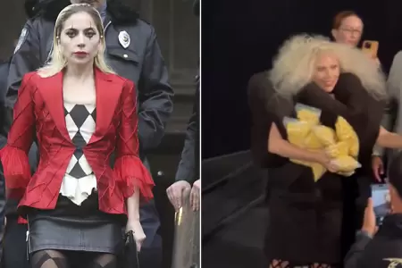 Lady Gaga sorprendi a todos repartiendo canchita,