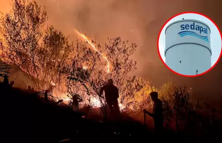 Sedapal garantiza agua para controlar incendios forestales.