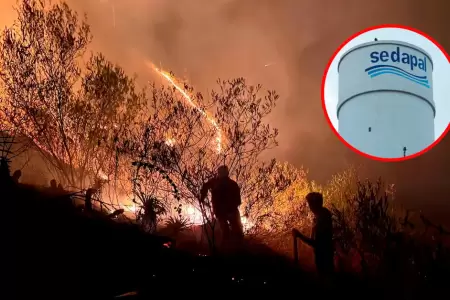 Sedapal garantiza agua para controlar incendios forestales.