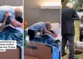 Hombre se despide con TIERNO BESO de su esposa, quien falleci de cncer: "All nos vemos"