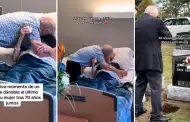 Hombre se despide con TIERNO BESO de su esposa, quien falleci de cncer: "All nos vemos"