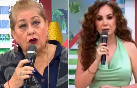 Mam de Milett y Janet Barboza discuten en vivo.