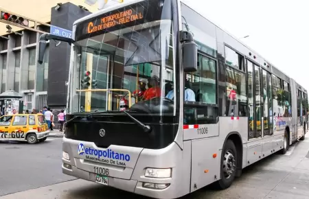 Rutas A y C del Metropolitano modificarn su recorrido por procesin del Seor d