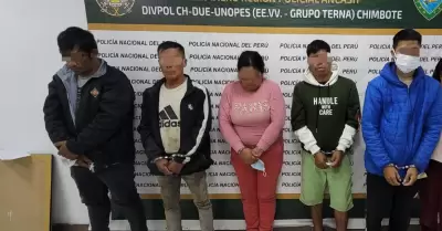 PNP captura a clan familiar en Nuevo Chimbote.