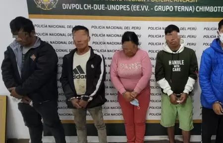 PNP captura a clan familiar en Nuevo Chimbote.