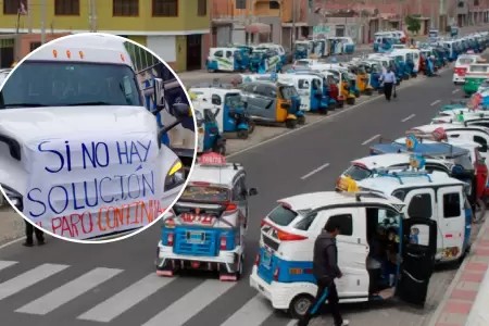 Gremio de mototaxis se unir a paro de transportistas.