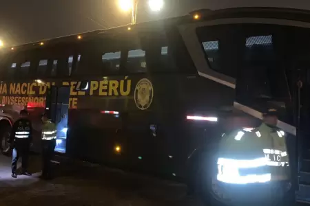 PNP pone buses ante paro de transportistas