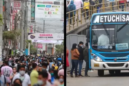 Comerciantes de Gamarra se solidarizaron con transportistas.