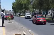 Arequipa: Lamentable! Taxista hace caer de cabeza a adulto mayor y se da a la fuga